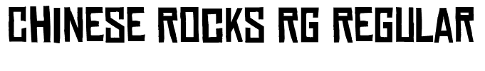 Chinese Rocks Rg Regular