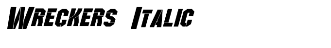 Wreckers Italic