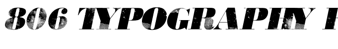 806 Typography Regular
