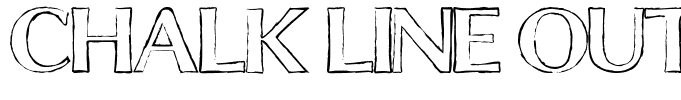 Chalk Line Outline Regular