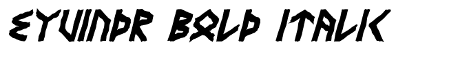 Eyvindr Bold Italic