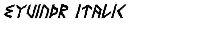Eyvindr Italic