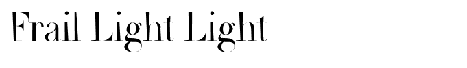 Frail Light Light