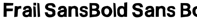 Frail SansBold Sans Bold