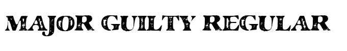 MAJOR GUILTY Regular