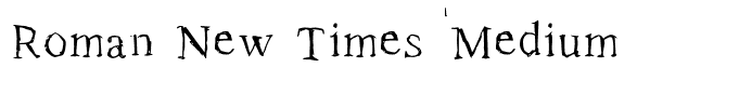 Roman New Times Medium