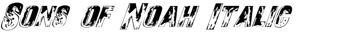 Sons of Noah Italic