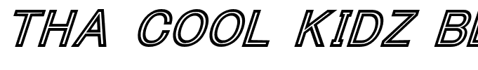 Tha Cool Kidz Black Italic