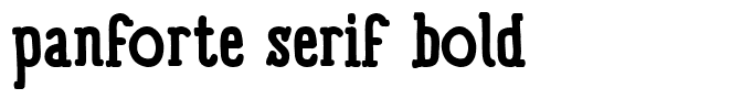 panforte serif bold