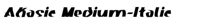 Akasic Medium-Italic