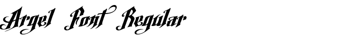 Argel Font Regular