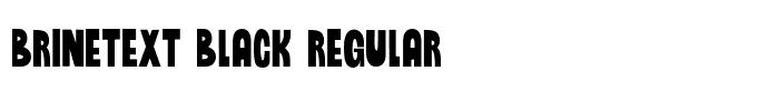 Brinetext Black Regular