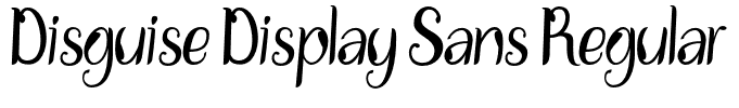 Disguise Display Sans Regular