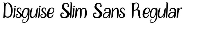 Disguise Slim Sans Regular
