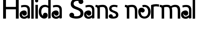 Halida Sans normal