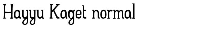 Hayyu Kaget normal