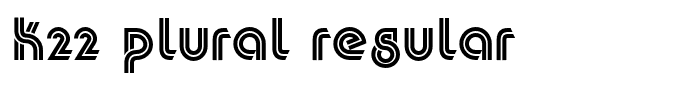 K22 Plural Regular