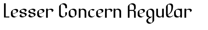 Lesser Concern Regular