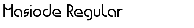 Masiode Regular