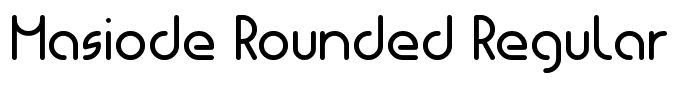Masiode Rounded Regular