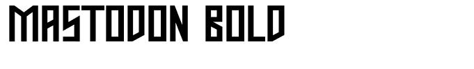 Mastodon Bold