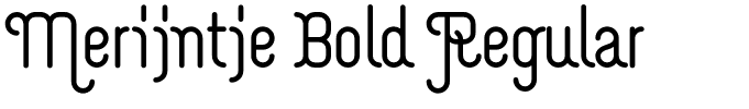 Merijntje Bold Regular