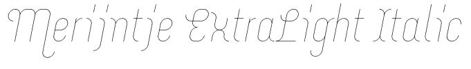 Merijntje ExtraLight Italic