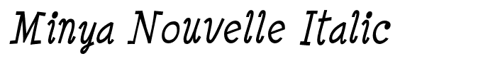 Minya Nouvelle Italic