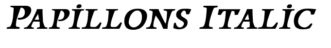 Papillons Italic