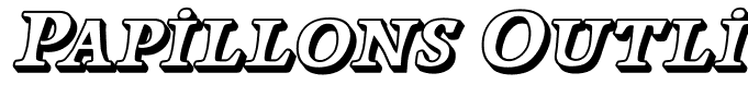 Papillons Outline Italic