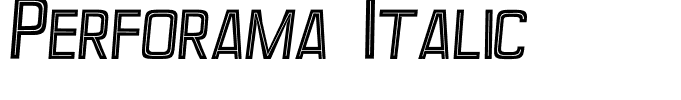 Perforama Italic