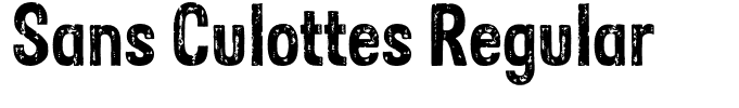 Sans Culottes Regular