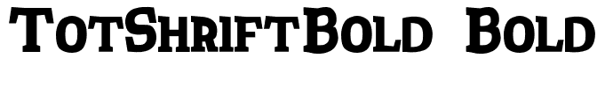 TotShriftBold Bold