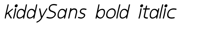 kiddySans bold italic