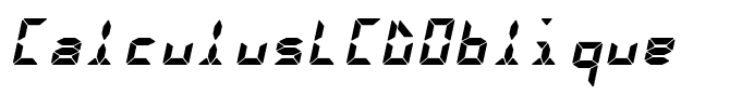 CalculusLCDOblique