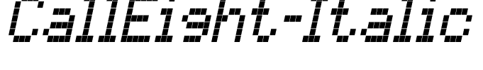 CallEight-Italic