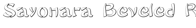 Sayonara Beveled Regular