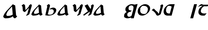 Anayanka Bold Italic