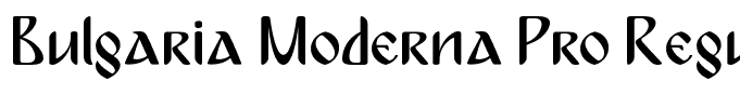 Bulgaria Moderna Pro Regular