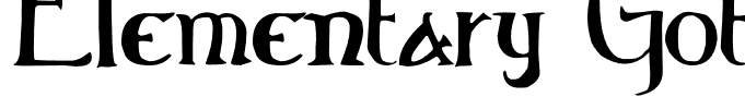 Elementary Gothic Bookhand Regular