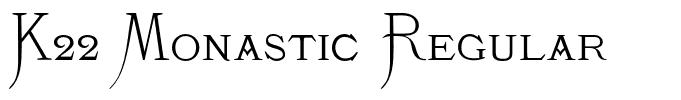 K22 Monastic Regular