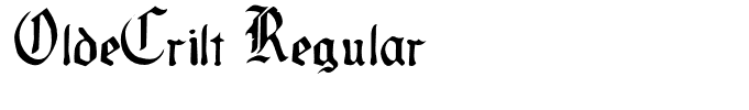 OldeCrilt Regular