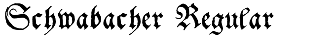 Schwabacher Regular