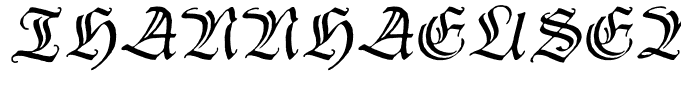 Thannhaeuser Zier Regular