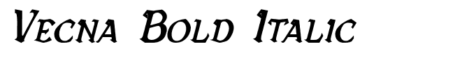 Vecna Bold Italic
