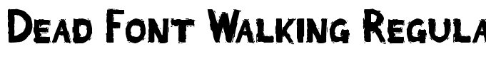 Dead Font Walking Regular