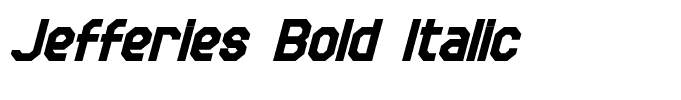 Jefferies Bold Italic