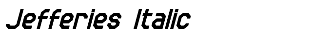 Jefferies Italic