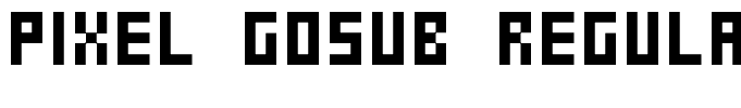 Pixel Gosub Regular