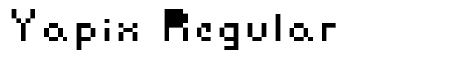 Yapix Regular